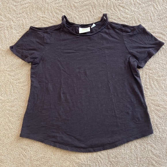 Maeve by Anthropologie Cold Shoulder Top Purple SP - Picture 10 of 10